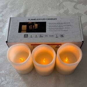 Elegant Cream Flameless LED Candles